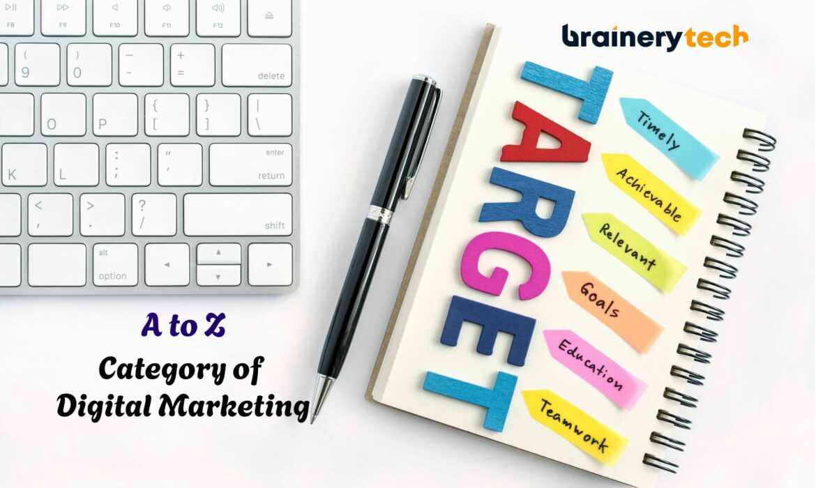 A to Z Category of Digital Marketing